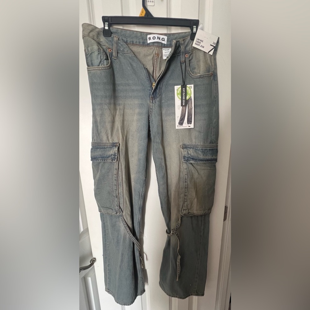 Blue Cargo Jeans